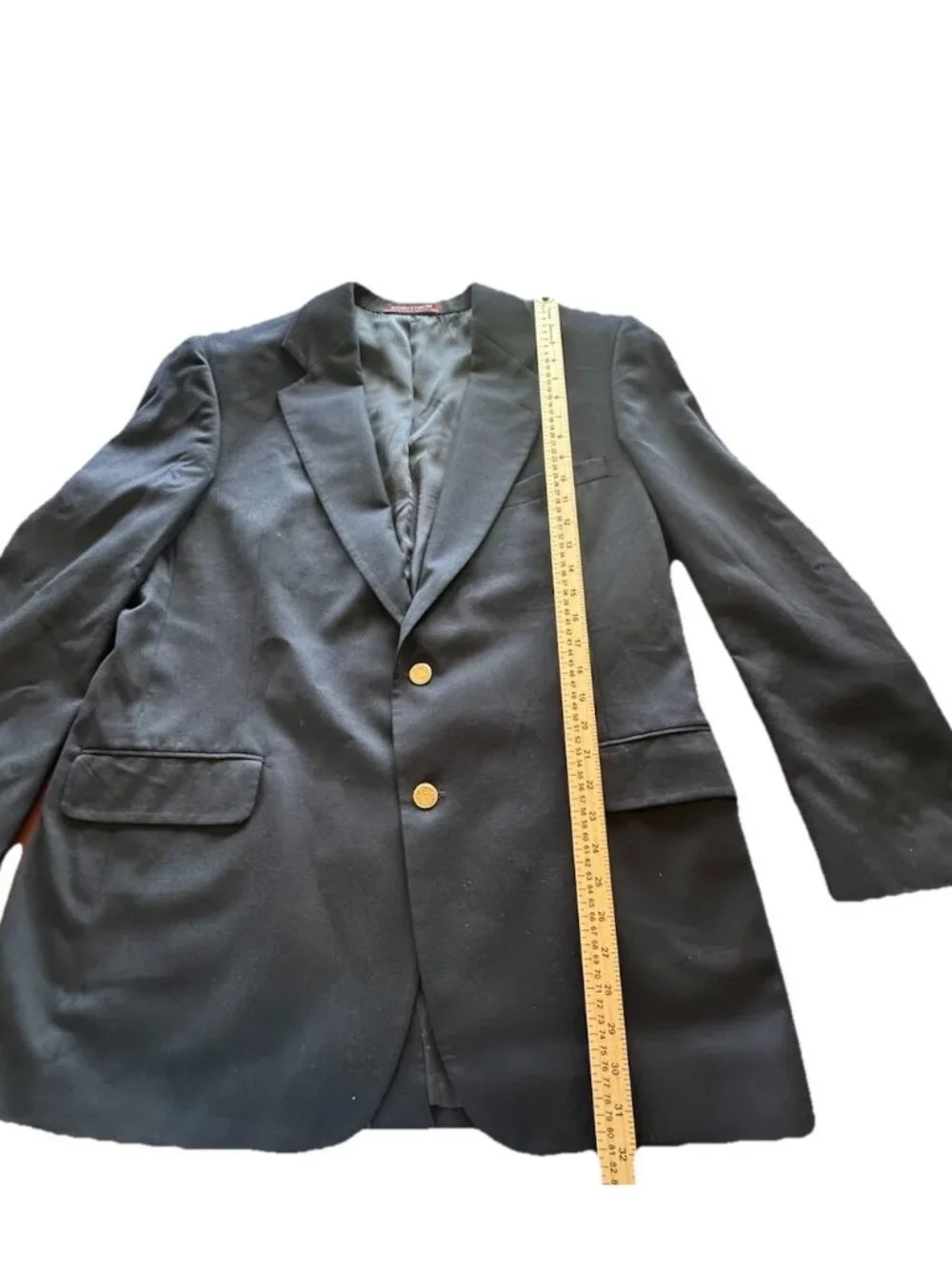 Nordstrom Vitale Barberis Canonico Super 110s Black Blazer Mens 46L